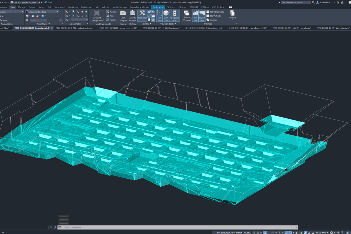 Aushub Gebäude Terrain Aushub Gebäude Terrain