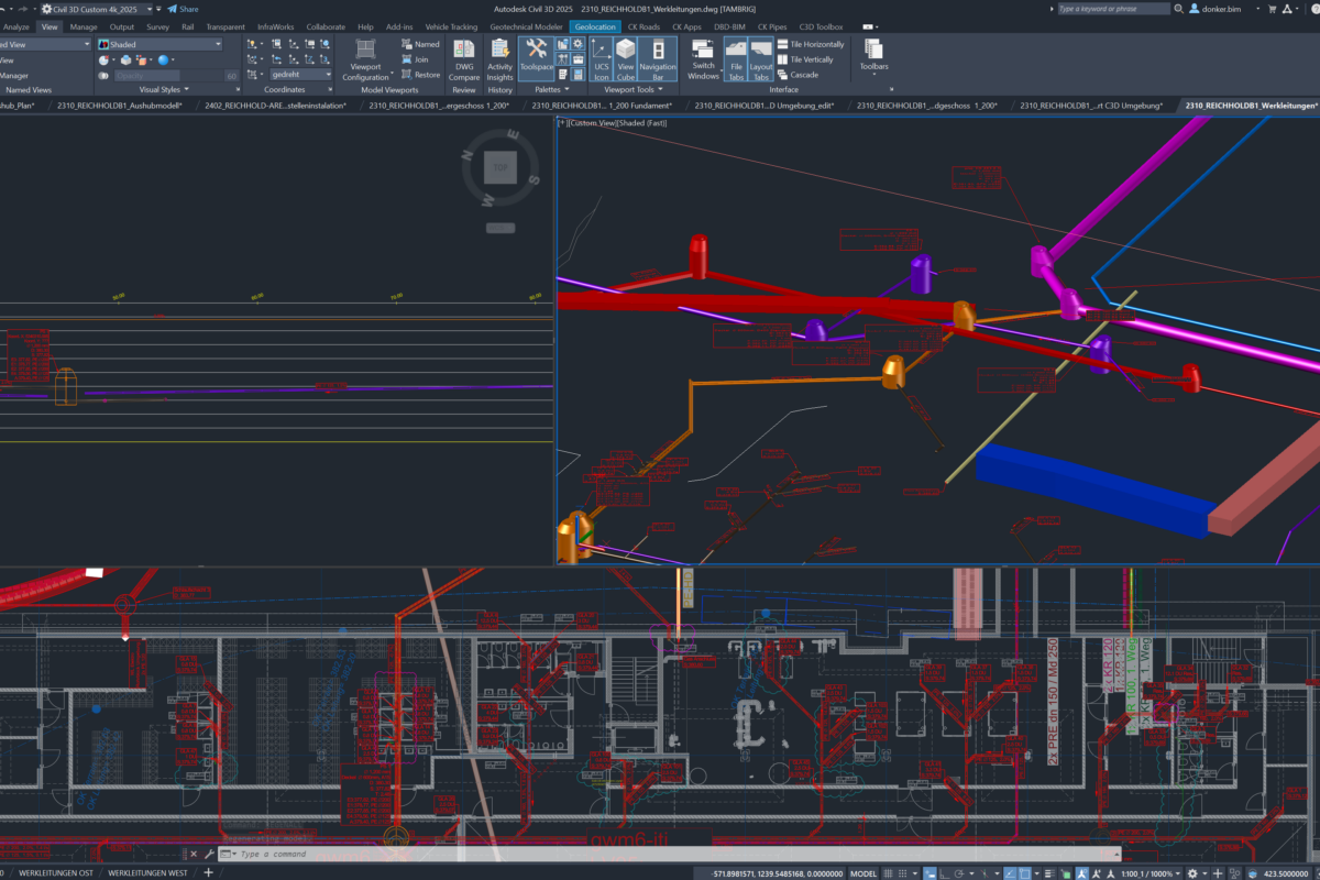 Werkleitungen B1 C3d Werkleitungen B1 C3d